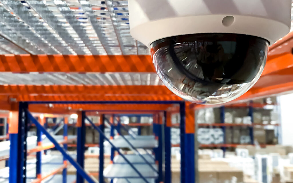 Warehouse Surveillance Camera Systems close up