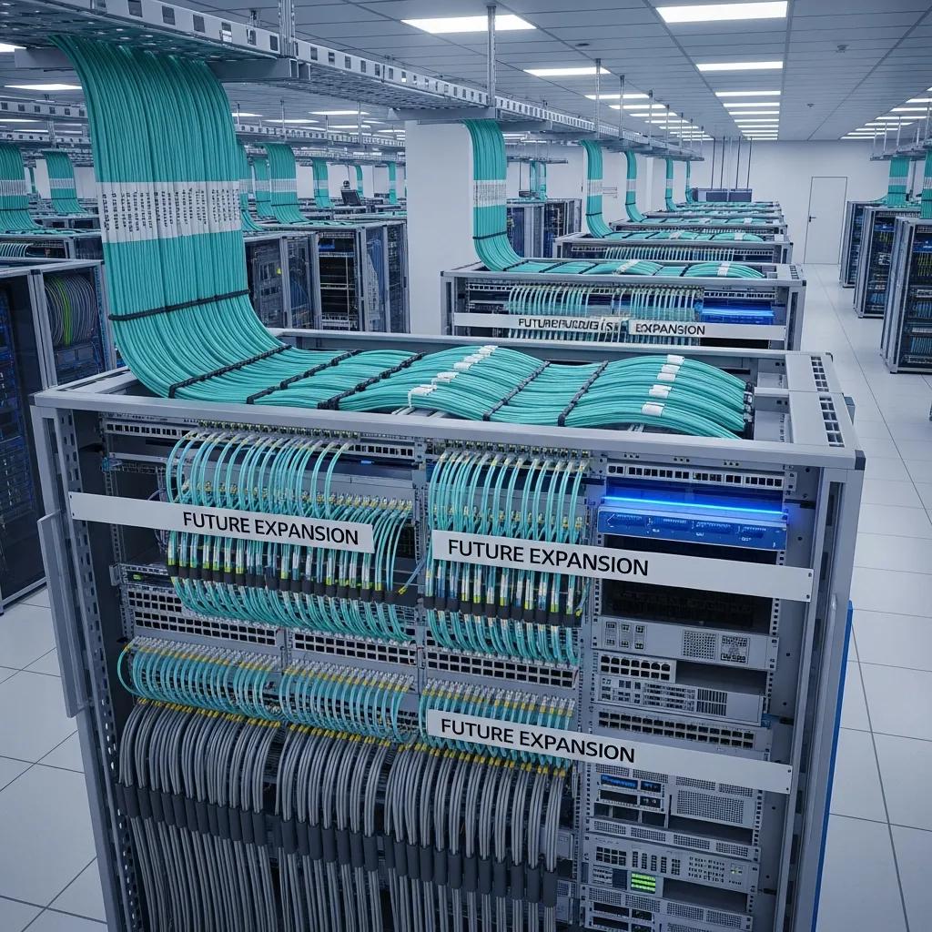 Modular network architecture with scalable cabling