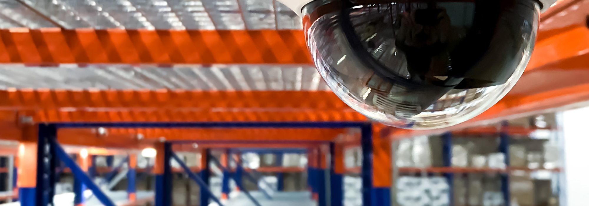 Warehouse Surveillance Camera Systems close up